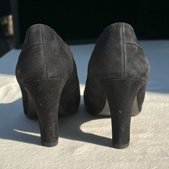 Eileen Fisher Peek Vero Cuoio Black Suede Shootie 9.5 - Picture 4 of 14